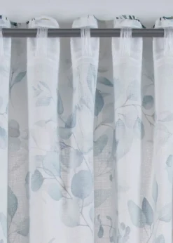 Cortina con estampado de hojas (1 unidad)