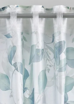 Cortina con estampado de flores (1 unidad)