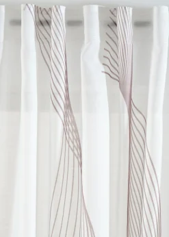 Cortina con estampado de ondas (1 unidad)