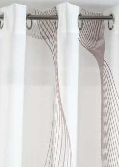 Cortina con estampado de ondas (1 unidad)