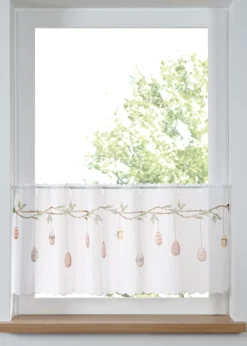Cortina con estampado de Pascua