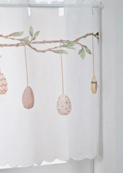 Cortina con estampado de Pascua