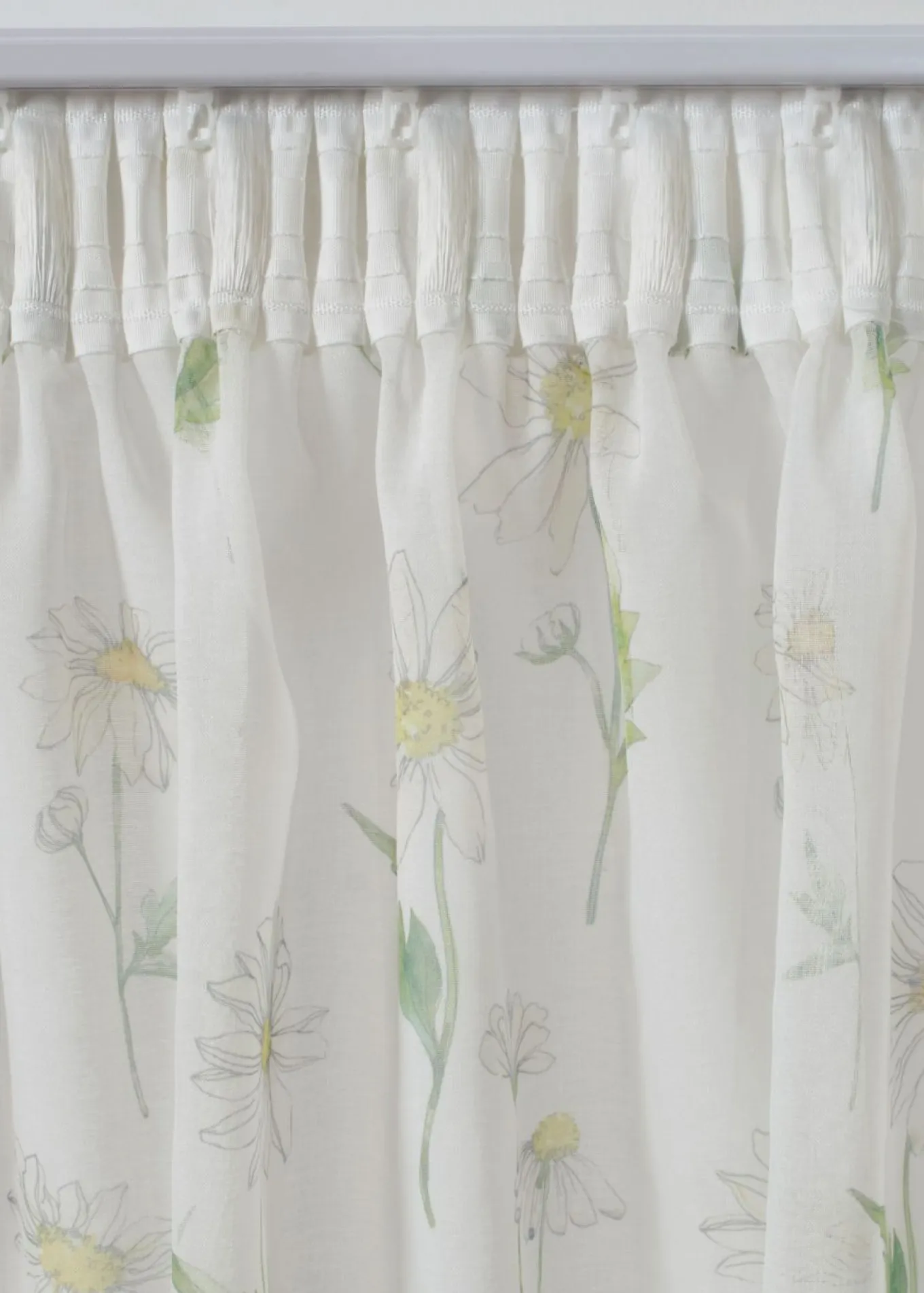 Cortina con estampado de flores (1 unidad)
