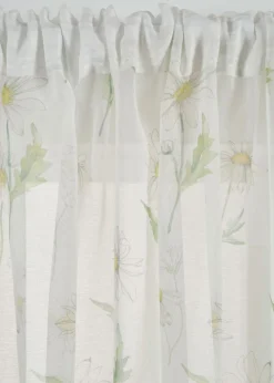 Cortina con estampado de flores (1 unidad)