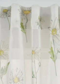 Cortina con estampado de flores (1 unidad)