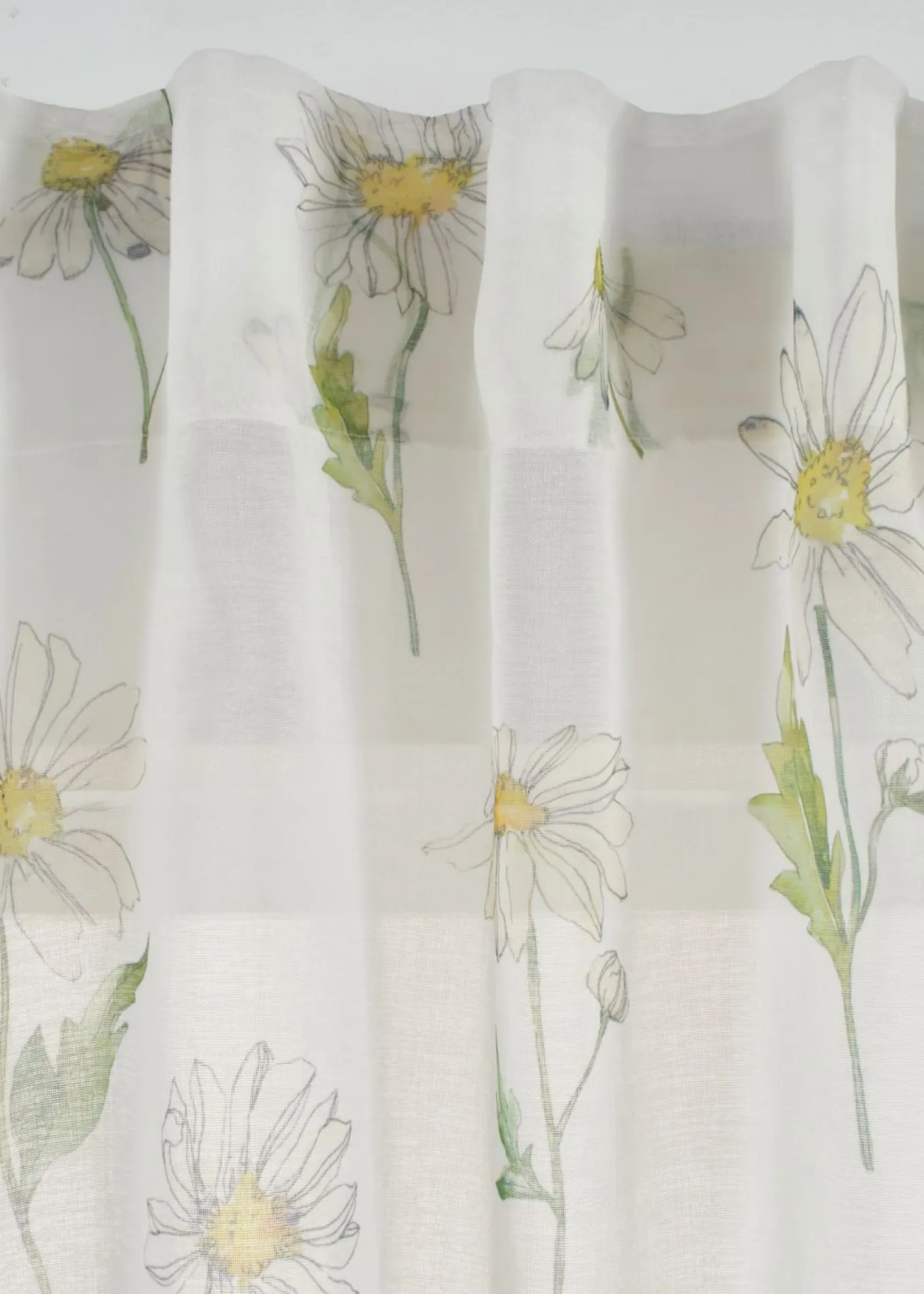 Cortina con estampado de flores (1 unidad)