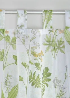 Cortina con estampado floral (1 unidad)