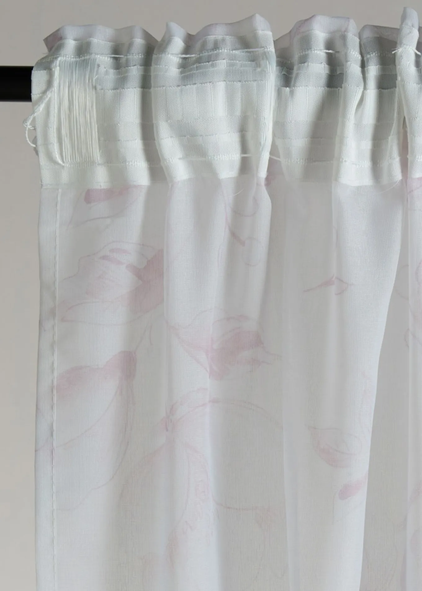 Cortina con estampado floral (1 unidad)