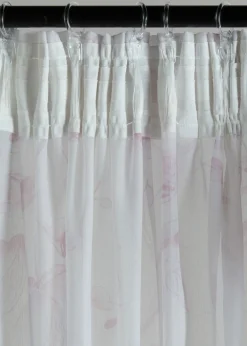 Cortina con estampado floral (1 unidad)