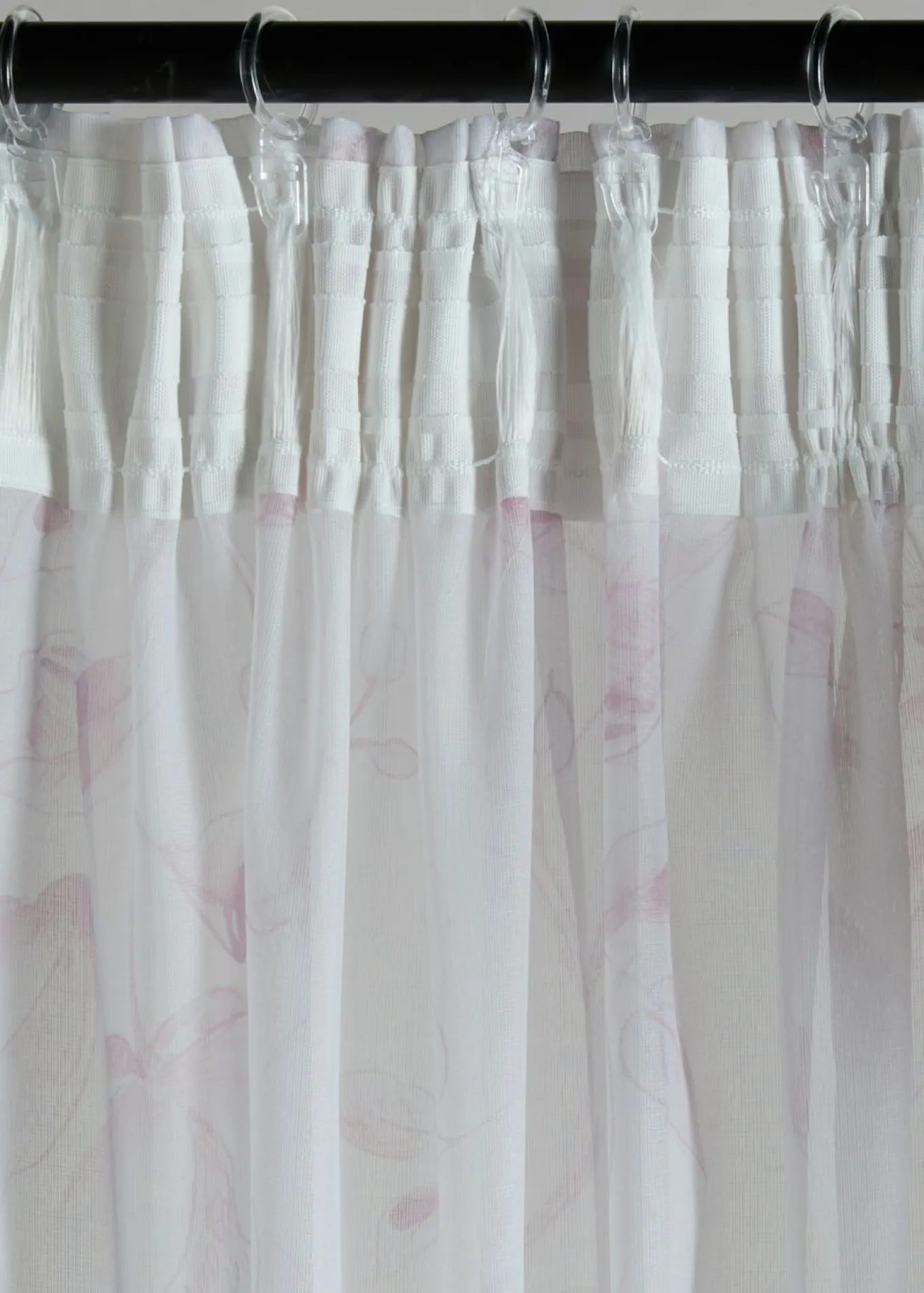 Cortina con estampado floral (1 unidad)