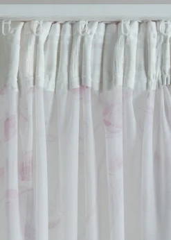 Cortina con estampado floral (1 unidad)