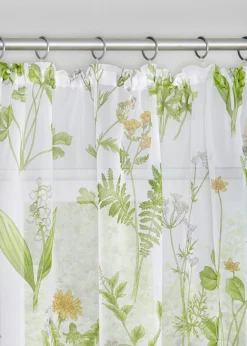 Cortina con estampado floral (1 unidad)