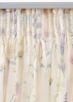 Cortina con estampado floral (2 unidades)