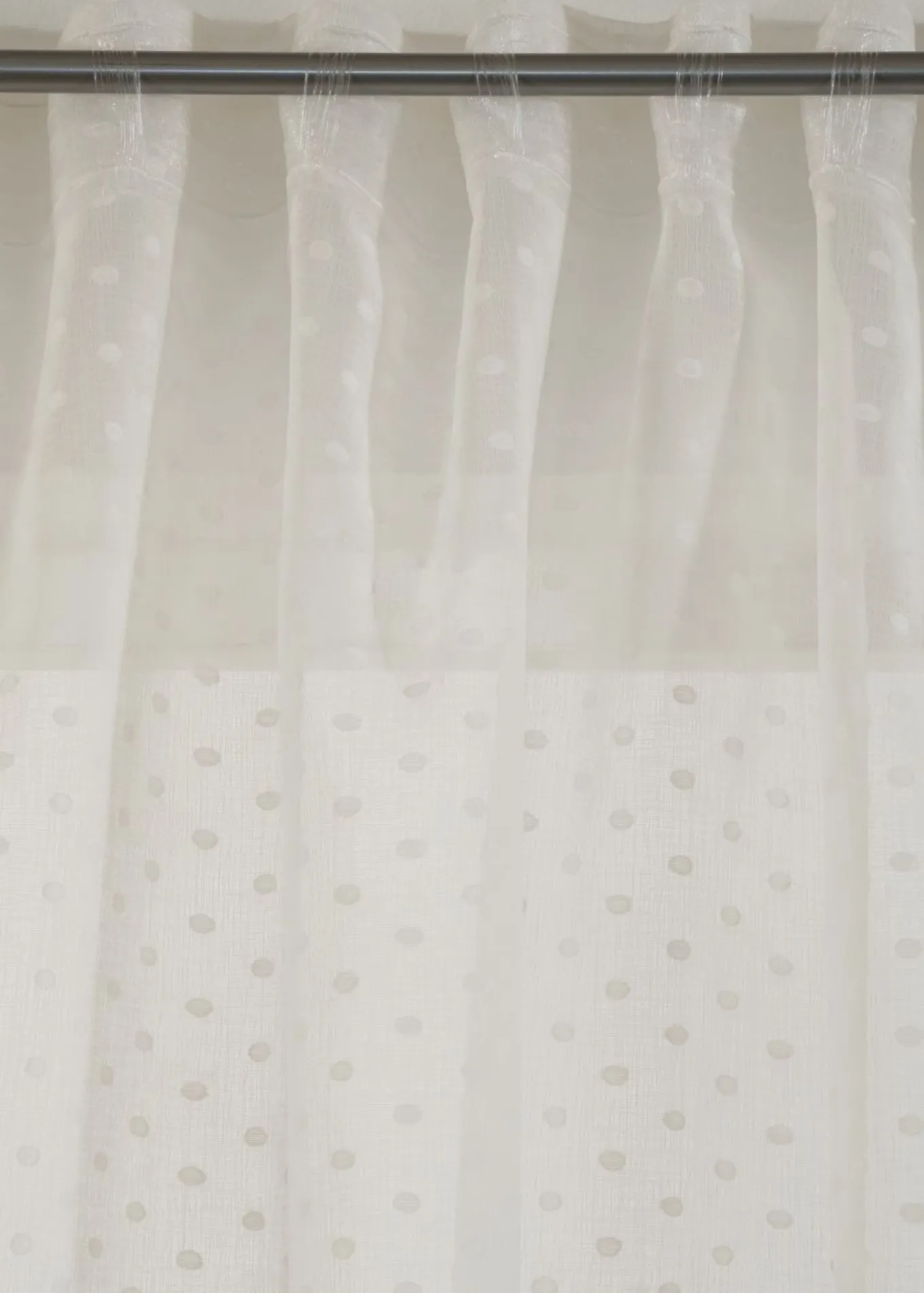 Cortina con lunares de jacquard (1 unidad)