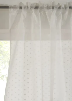Cortina con lunares de jacquard (1 unidad)
