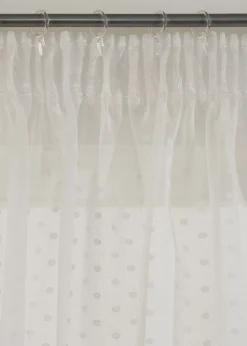 Cortina con lunares de jacquard (1 unidad)