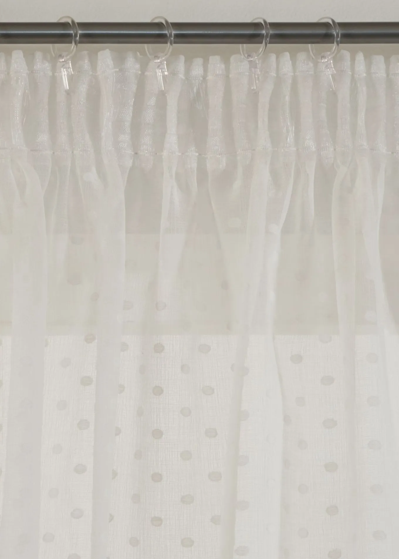 Cortina con lunares de jacquard (1 unidad)