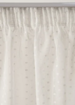Cortina con lunares de jacquard (1 unidad)