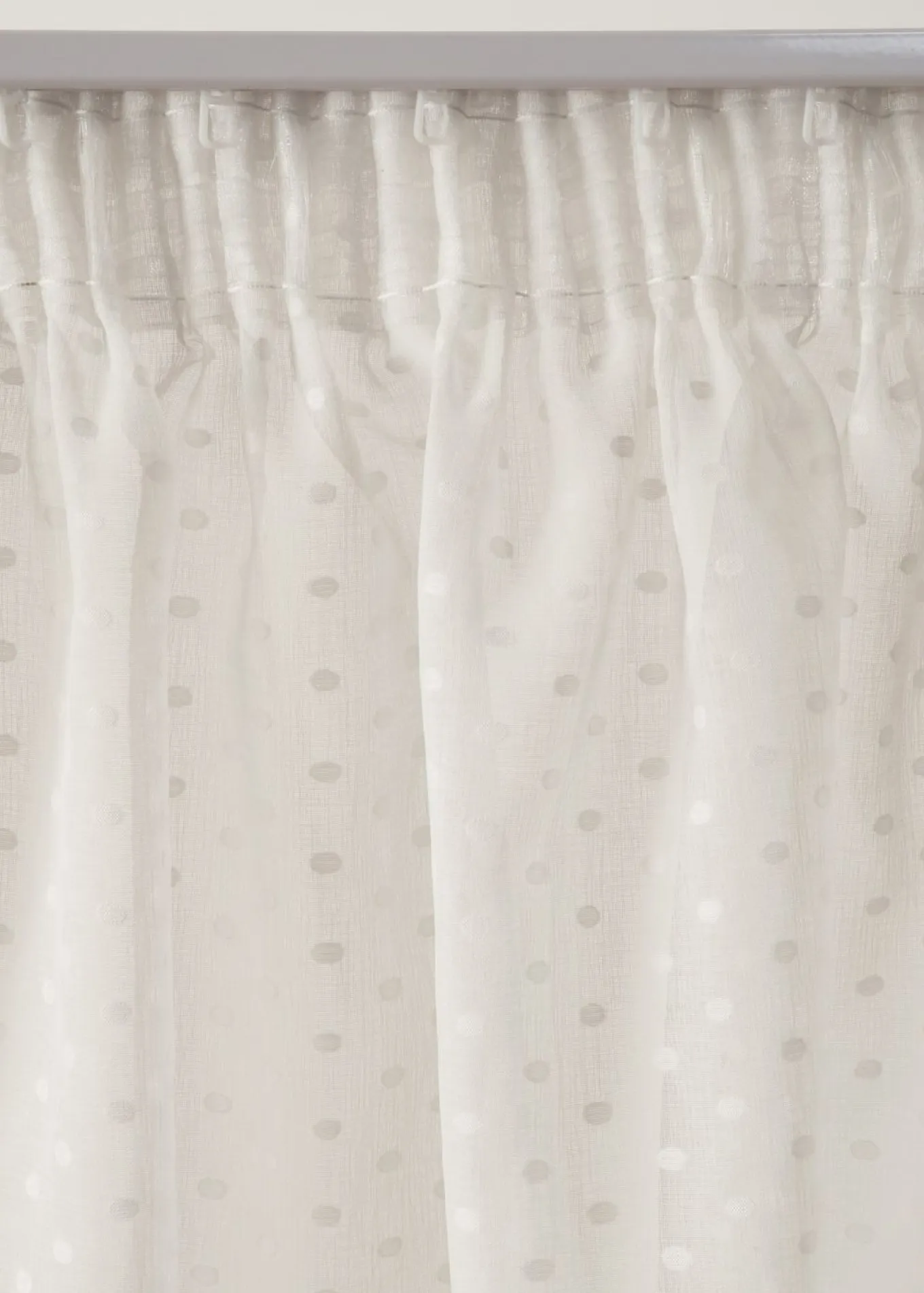 Cortina con lunares de jacquard (1 unidad)