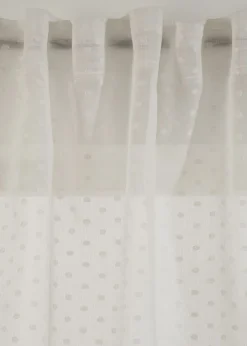 Cortina con lunares de jacquard (1 unidad)