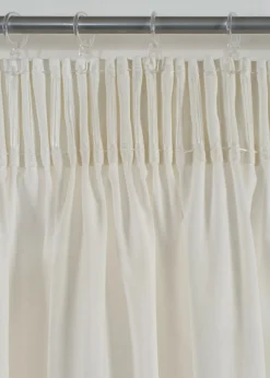 Cortina de algodón orgánico con bordes bordados (1 unidad)