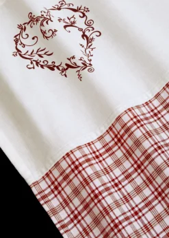 Cortina de algodón orgánico con alzapaños (1 unidad)