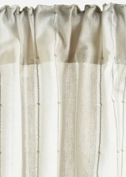 Cortina de algodón orgánico con rayas (1 unidad)