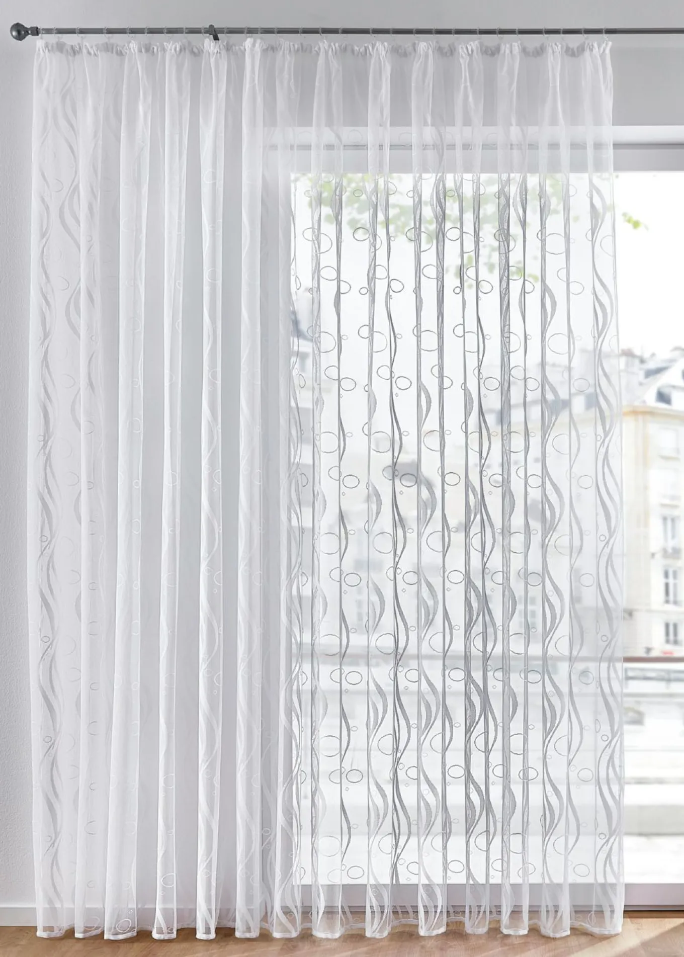 Cortina de jacquard