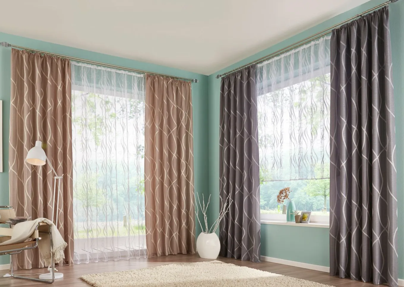 Cortina de jacquard