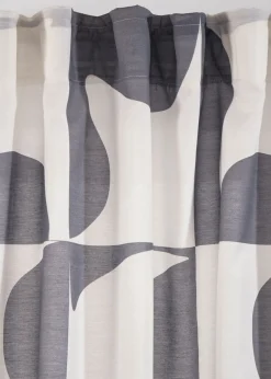 Cortina de poliéster reciclado con estampado gráfico (1 unidad)