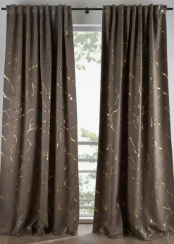 Cortina oscurecedora con estampado brillante (1 unidad)
