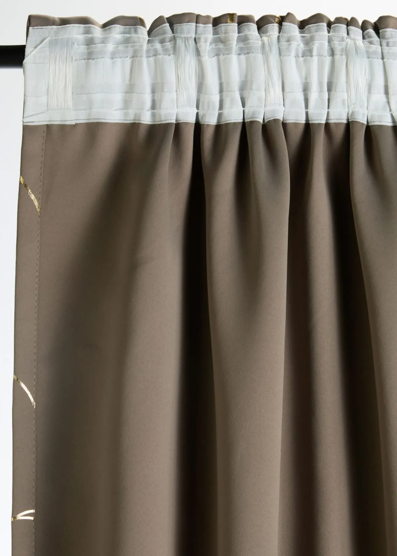 Cortina oscurecedora con estampado brillante (1 unidad)