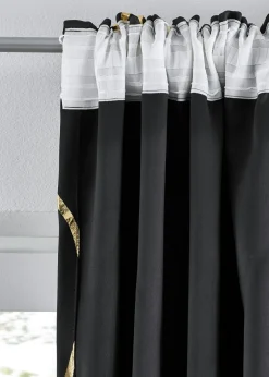 Cortina oscurecedora con estampado brillante (1 unidad)
