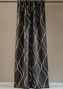 Cortina oscurecedora con estampado brillante (1 unidad)