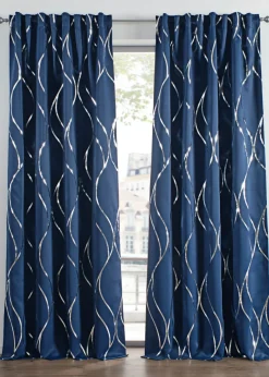 Cortina oscurecedora con estampado brillante (1 unidad)