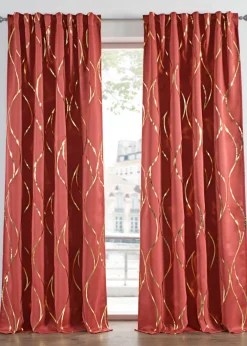 Cortina oscurecedora con estampado brillante (1 unidad)