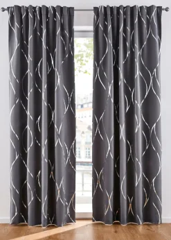 Cortina oscurecedora con estampado brillante (1 unidad)
