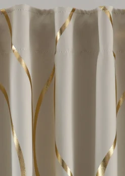 Cortina oscurecedora con estampado brillante (1 unidad)
