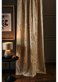 Cortina oscurecedora con estampado brillante (1 unidad)