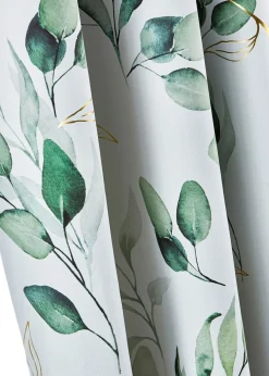 Cortina oscurecedora con estampado floral brillante (1 unidad)