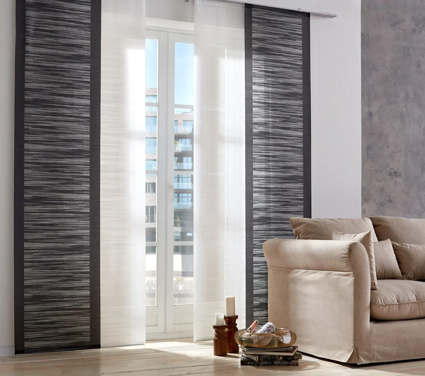 Cortina tipo panel japonés "Danzica" (Pack de 1)