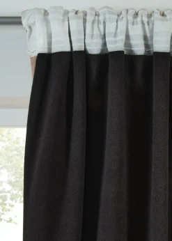Cortina térmica con reverso polar negro (1 unidad)