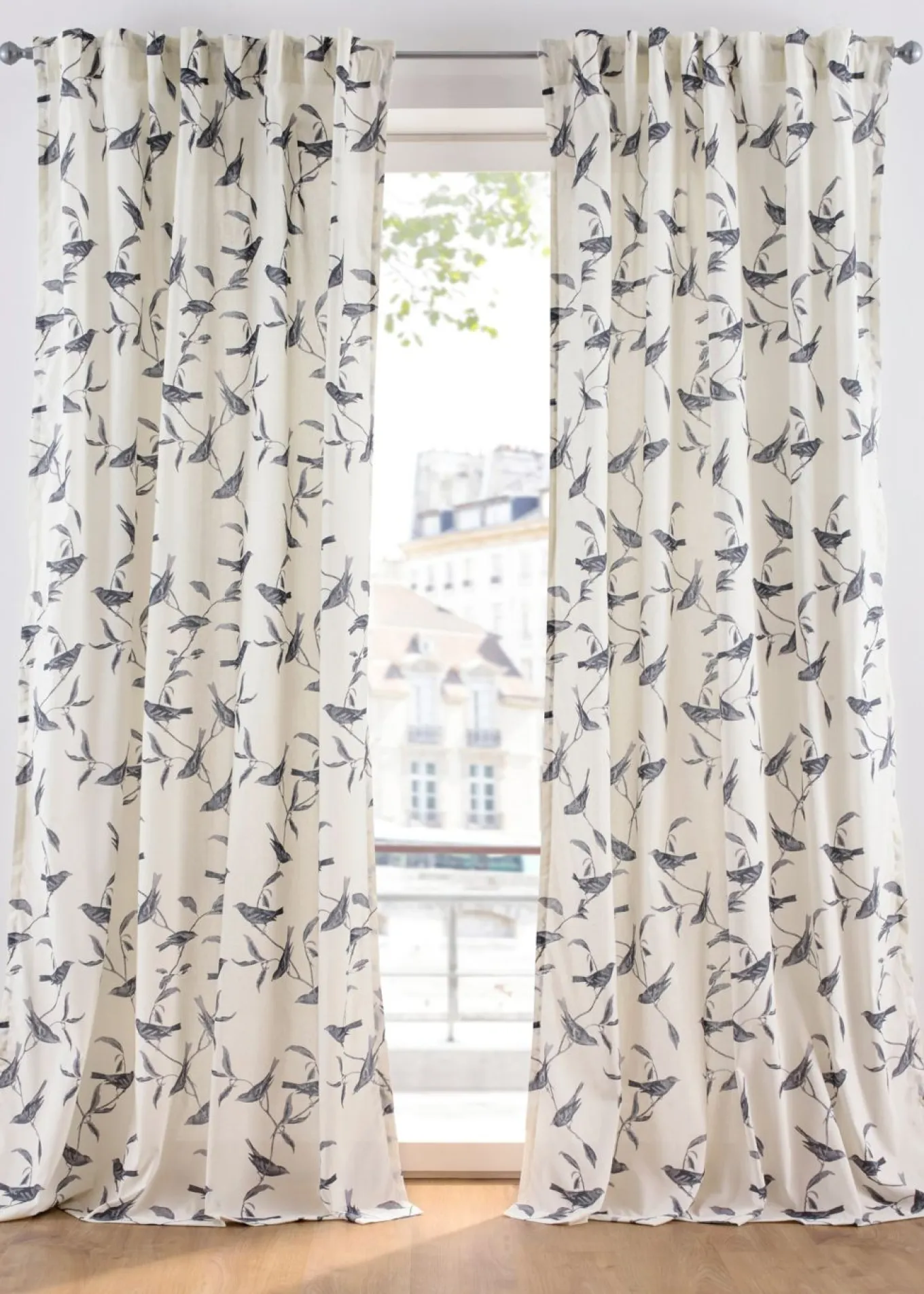 Cortinas con estampado (1 unidad)