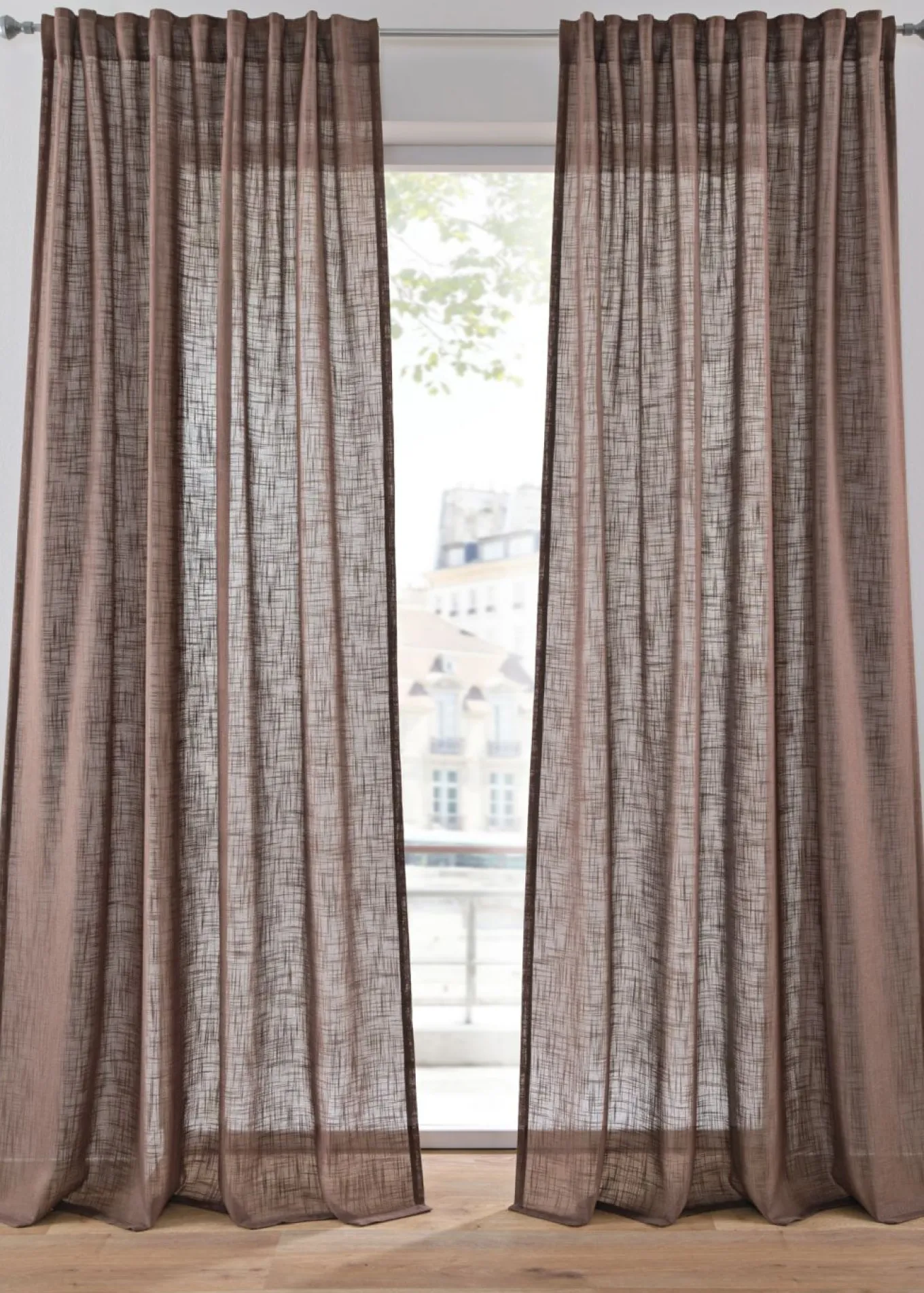 Cortinas con textura (2 unidades)