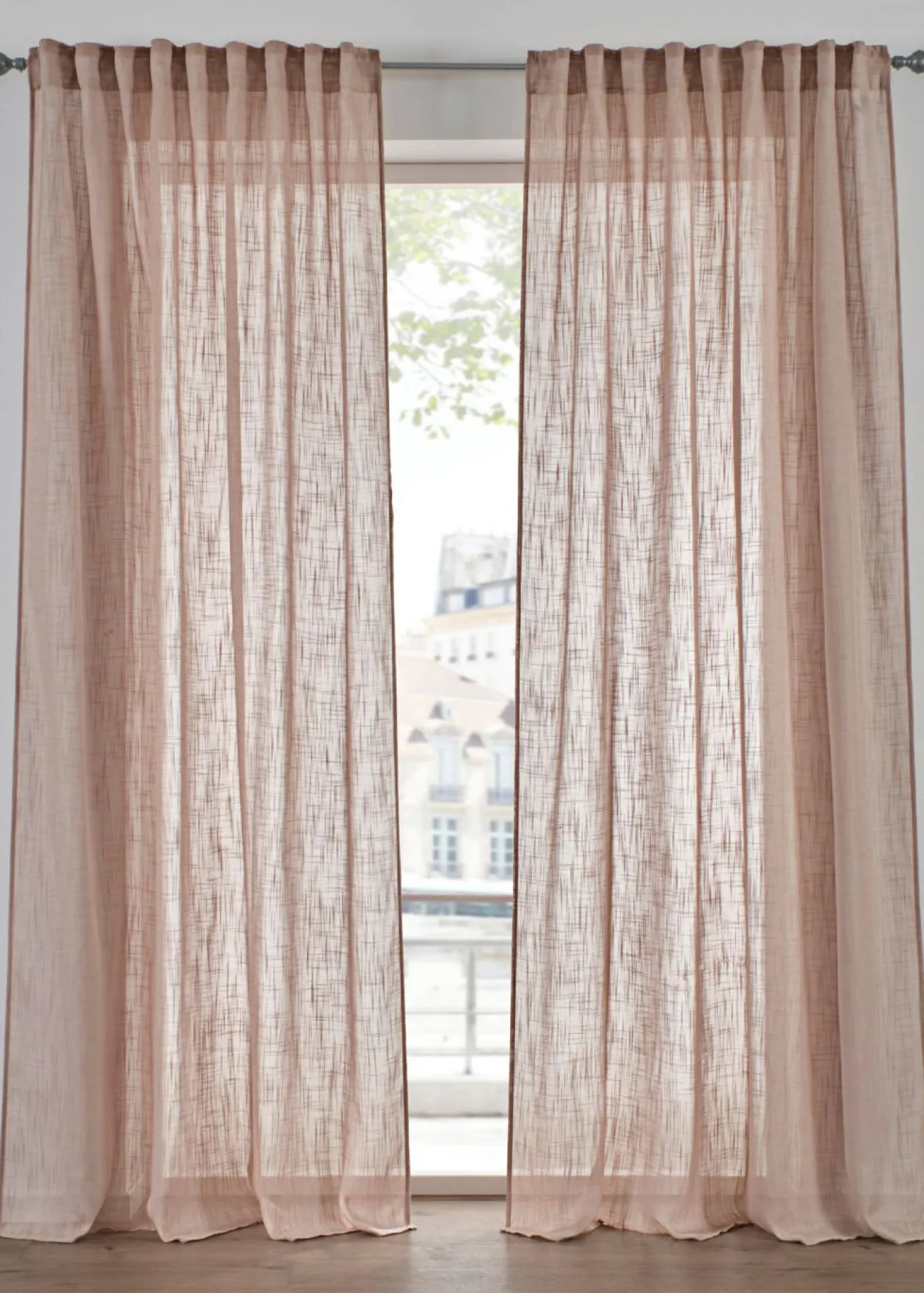 Cortinas con textura (2 unidades)