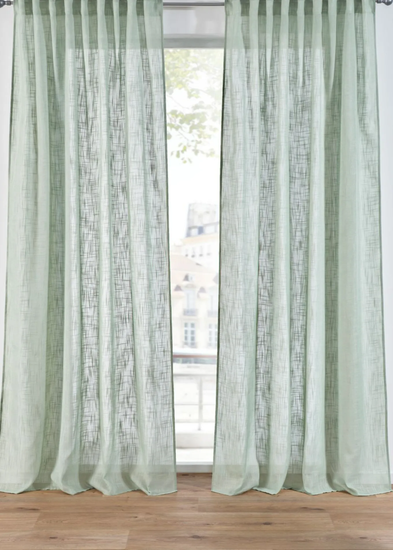 Cortinas con textura (2 unidades)