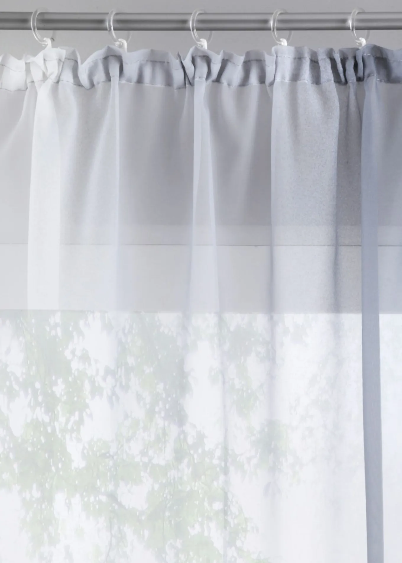 Cortinas de gasa ligera, también en tamaño extralargo (2 unidades)