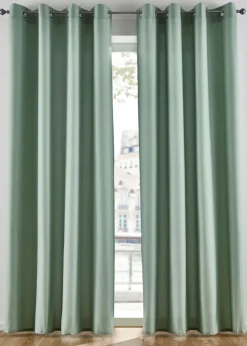 Cortinas de microfibra de fácil cuidado (2 unidades)