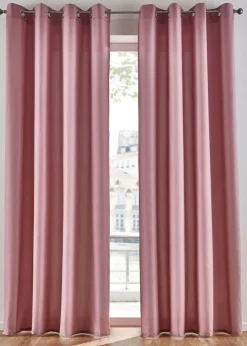 Cortinas de microfibra de fácil cuidado (2 unidades)