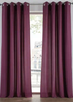 Cortinas de microfibra de fácil cuidado (2 unidades)